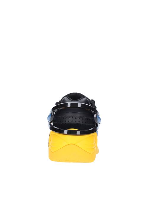 Leather and suede trainers RAF SIMONS | CYLON-21NERO-GIALLO